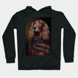 Irish Setter Classic Dog Portrait Hoodie